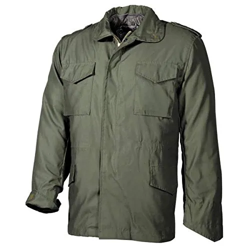 MFH US Feldjacke M65, oliv mit ausknöpfbarem Steppfutter von MFH