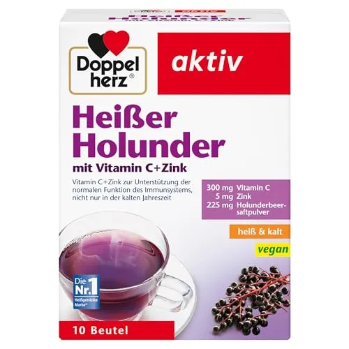 Doppelherz Heißer Holunder mit Vitamin C + Zink von Doppelherz