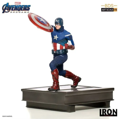 Iron Studios & MiniCo MARCAS24719-10 Captain America Figur - Model Statuen, detailreiche Sammelfigur 2012 Captain America BDS Art Scale 1/10 aus Polyresin - perfekte Geschenkidee für Marvel-Fans!