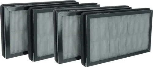 vhbw 4x Aktivkohlefilter kompatibel mit Kärcher AF 20 Luftreiniger - H13 Luftfilter Schwarz