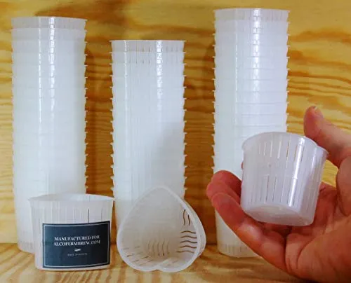 AlcoFermBrew 50 x Käseform Herzform - 0.1kg – Käseformen | Korb | Käseherstellung | Lab