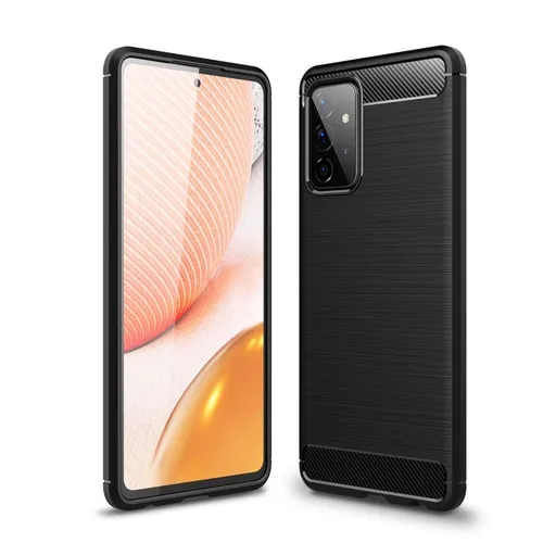 Handyhülle für Samsung Galaxy A72 Case Cover Schutz Tasche Schutzhülle Schwarz