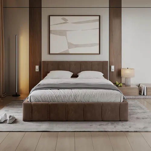Bett FLORIDA 90x200 mit Lattenrost und Bettkasten - Betten & Bettgestelle, modernes Einzelbett mit großem Bettkasten für optimalen Stauraum, ideal für Jugendliche und Erwachsene.
