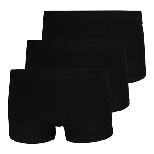 Hom Boxer Tonal Pack no.2 (3-St) - Schwarz - Boxershorts aus 95% Baumwolle, bequem und elastisch für optimalen Tragekomfort. Pflegeleicht bei 40 Grad waschbar, ideal für den täglichen Gebrauch.