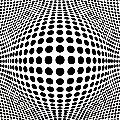 Hexim Wanddekoobjekt Disco Black in schwarz von HEXIM