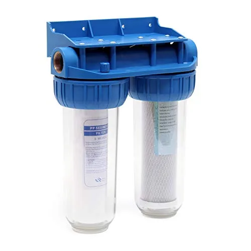 Naturewater NW-BR10B3 Doppelfilter für sauberes Trinkwasser - Wasserfilterkartuschen für Trinkwasser, entfernt effektiv Verunreinigungen wie Sand und Chlor mit 5 µ Filtration, ideal für gesundes und schmackhaftes Trinkwasser.