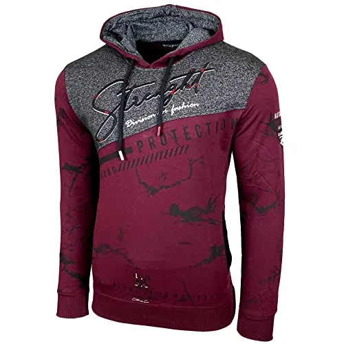 Baxboy Herren Kapuzenpullover Hoodie 2628 - Kapuzenpullover für Herren mit kuscheliger Fleece-Innenseite, ideal für lässige Looks und komfortables Tragen. Perfekt für Zuhause oder unterwegs!