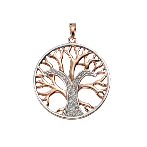 925 Sterling Silber Damen Anhänger mit Zirkonia