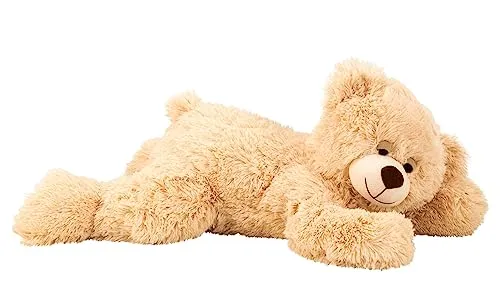 Lifestyle & More Teddybär Kuschelbär Schlafbär 60 cm lang Plüschbär Kuscheltier samtig weich