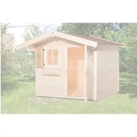 Weka Fensterladen einseitig Natur – Ideal für Gartenhäuser - Zubehör für Gartenhäuser, passend für Fenstergröße 69 x 79 cm, einseitig zu befestigen und in naturbelassener Farbvariante, für eine ansprechende Optik.