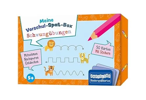 Meine Vorschul-Spaß-Box: Schwungübungen: Mitnehmen, nachspuren, entdecken (KARTOLINO Kinderspaßkarten: Meine Vorschul-Spaß-Box)