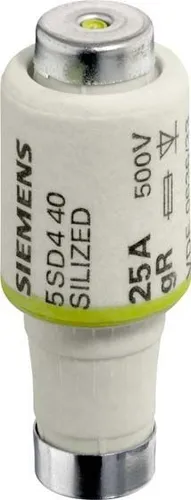 Siemens 5SD440 Silized-Sicherungseinsatz DII E27 25A