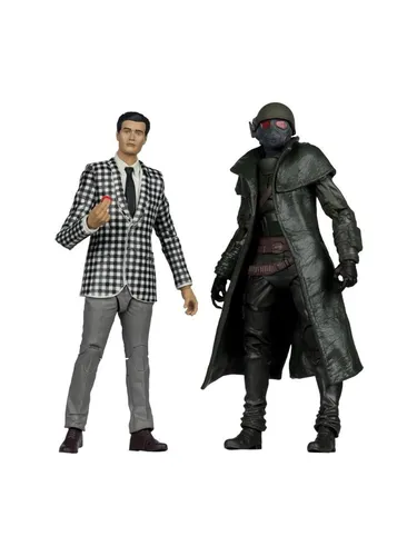 McFarlane - Fallout: New Vegas - Riot Ranger Armor und Benny (2 Pack) - Actionfiguren-Set mit detailgetreuer Riot Ranger Armor und Benny. Ideal für Sammler und Fans der Fallout-Serie. Inklusive 2 beweglicher Figuren, Trading Cards und Display-Basen.