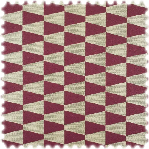 Heiro AKTION Trevira CS Möbelstoff Pinto Bordeaux / Beige