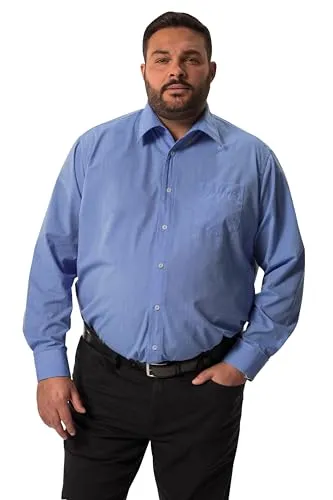Men Plus Herren Große Größen Übergrößen Menswear L-8XL Businesshemd, Vario Kragen, CF, Easy Care, 1-1