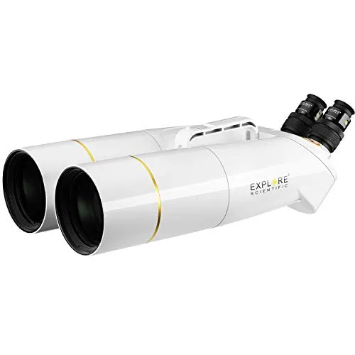 EXPLORE-SCIENTIFIC Fernglas BT-100 SF 28x100mm - Wasserdicht für Astronomie und Naturbeobachtung - Fernglas für Astronomie und Naturbeobachtungen mit 28-facher Vergrößerung und 100mm Objektiven. Wasserdicht und ideal für schwierige Umgebungen, ausgestattet mit einem Stativadapter für stabile Beobachtungen.