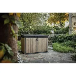 Keter Signature Ashwood Mega 2020 L Mülltonnenbox und Fahrradgarage