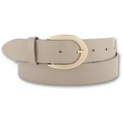 BERND GÖTZ Ledergürtel Ledergürtel mit hochwertiger Goldschließe, Business & Casual beige 85