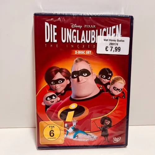 DVD - Disney Pixar - Die Unglaublichen - NEU 2