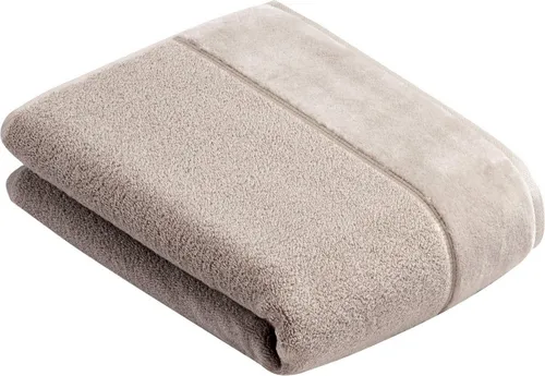 Vossen Badetuch Pure - Elegantes Frottier aus Baumwolle - Badetuch aus 100% Baumwolle, vegan und mit edler Veloursbordüre, sorgt für ein angenehmes Hautgefühl und setzt stilvolle Akzente in Ihrem Badezimmer.
