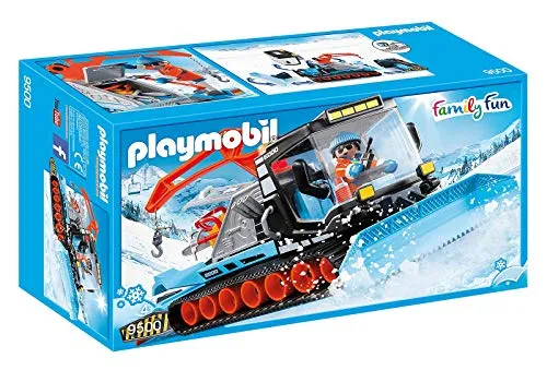 PLAYMOBIL Family Fun 9500 - Pistenraupe mit Kran und Seilwinde, ideal für kleine Ski-Helden ab 4 Jahren