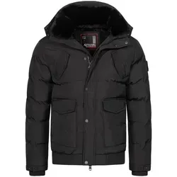 Alessandro Salvarini Winterjacke ASLeonio mit warmem Teddyfell und abnehmbarer Kapuze