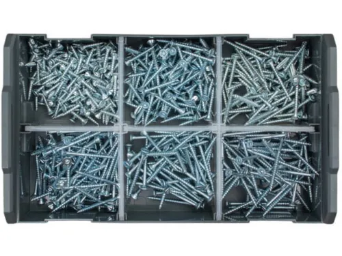 TOX L-Boxx Mini Spanplattenschrauben 3 + 3,5 mm Sortiment VPE 700 Stk.