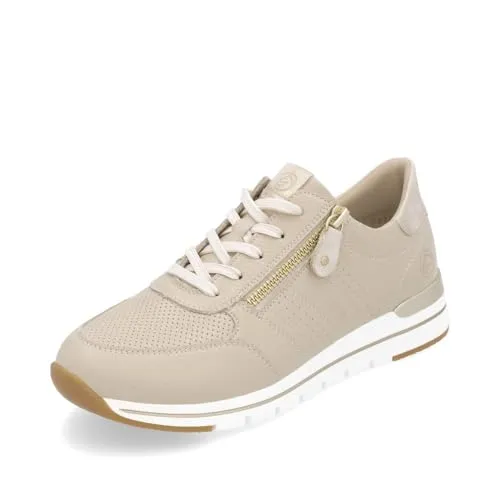 Remonte Damen Low-Top Sneaker R6705 – Sportlicher Halbschuh in Beige