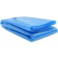vidaXL Poolabdeckung Blau 488 x 244 cm - Solar-Poolabdeckung mit PE-Luftpolstern, verlängert die Badesaison und spart Energie