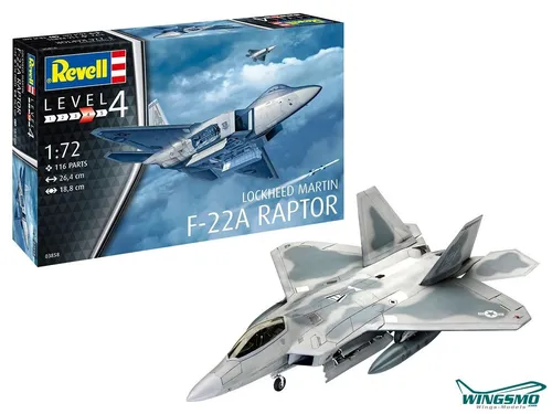Revell Flugzeuge Lockheed Martin F-22A Raptor 03858 von Revell Modellbau
