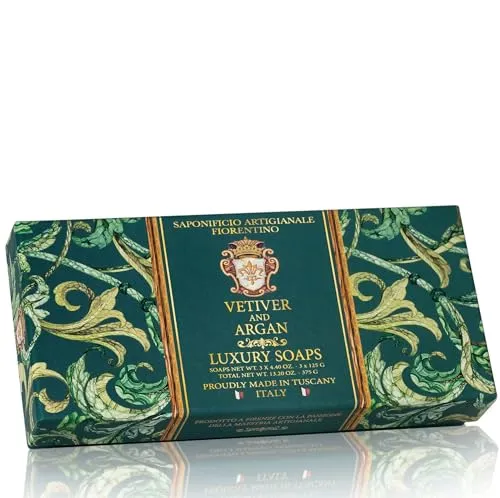 Fiorentino Seife Vetiver and Argan 3 x 125g