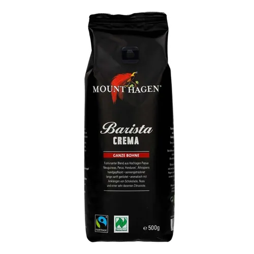 Barista Röstkaffee FairTrade in schwarz von MOUNT HAGEN