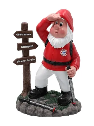 FC Bayern München Gartenzwerg Bergsteiger in rot von FC Bayern München