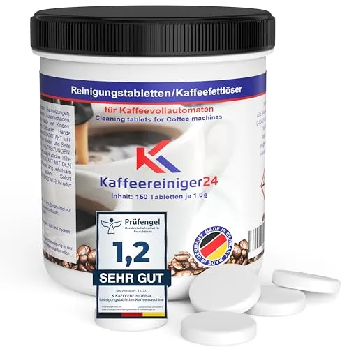 Reinigungstabletten 1,6g kompatibel mit Sage, Ninja, Seaco, Philips, WMF Kaffeevollautomaten, Siebträger, Espressomaschine - Reinigungstablette kompatibel mit Siebträgermaschinen 150