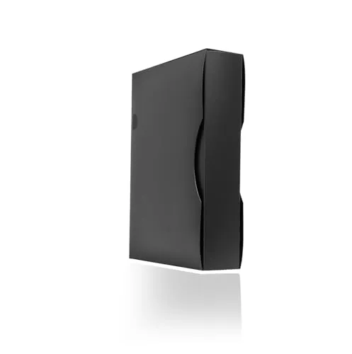 Arpan A4 Präsentationsmappe, Aktenmappe mit 150 Hüllen / 300 Seiten, Aufbewahrungs-Portfoliomappe mit Kunststoffhüllen, Polyhüllenmappe, Schwarz