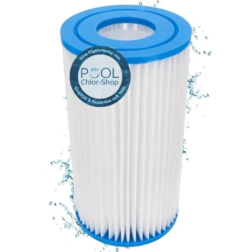 Duraol Filterkartusche Typ A I 20cm hoch I Kartuschenfilterpumpe Pool mit Einer Pump- & Filterleistung bis zu 5.700l/h I Kartuschenfilter mit 4,7cm Lochdurchmesser I Hochwertiges Pool Pumpen Zubehör