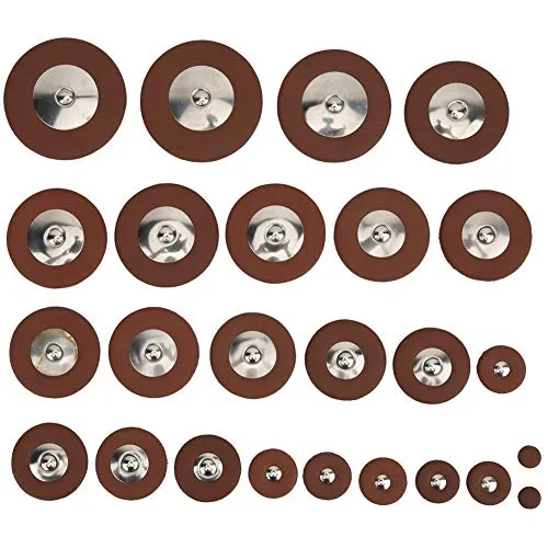 Dilwe Saxophonpolster, 25-teiliges Ersatz-Set für Tenorsaxophon mit Lederpolster in verschiedenen Größen