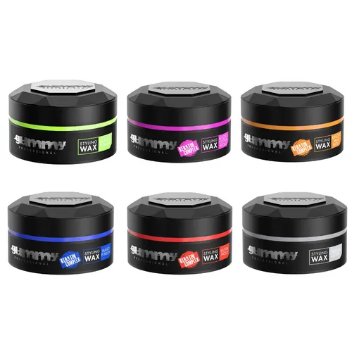 Fonex Gummy Professionel Styling Wax Collection - Frisierprodukte für normales Haar, ideal für kreative Styles mit starkem Halt und über 600 ml Inhalt im praktischen Set.