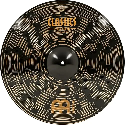 Meinl Cymbals Classics Custom Dark Crash-Ride 22 Zoll - Crash-Ride Becken mit klarem Ping-Sound und voluminösen Crash-Sounds. Dunkles Finish sorgt für warmen Klang und explosive Power, ideal für laute Musikstile.