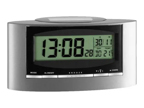 TFA digitaler Funkwecker 98.1071 in silber von TFA Dostmann