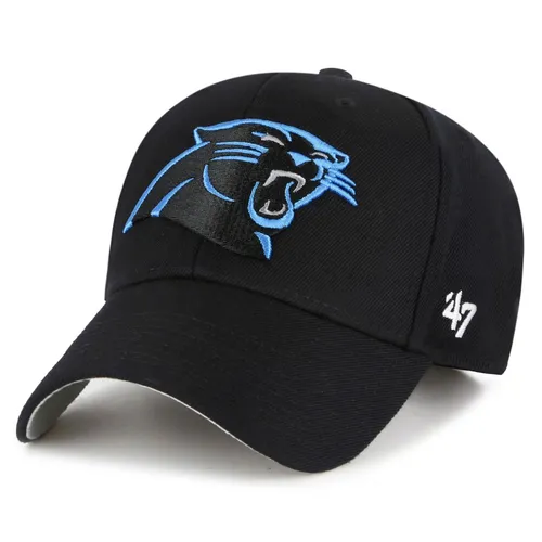 '47 Brand NFL Cap Carolina Panthers '47 MVP - Klassisches Basecap - Baseball Caps mit gebogenem Schirm und Logo Stickerei der Carolina Panthers. Verstellbar durch Klettverschluss, ideal für jeden NFL-Fan!