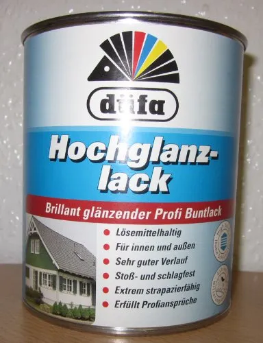Düfa Hochglanzlack RAL 7035 Lichtgrau 750 ml - Hochwertiger Lack in hellgrau mit hohem Glanzgrad, ideal für stilvolle Oberflächen und langlebigen Schutz. Perfekt für kreative DIY-Projekte!