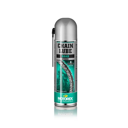 Motorex Chainlube Road Strong 500 ml - Hochleistungs-Kettenschmierstoff - Schmiermittel-Spray für optimale Kettenpflege, schützt vor Verschleiß und sorgt für reibungslosen Betrieb.