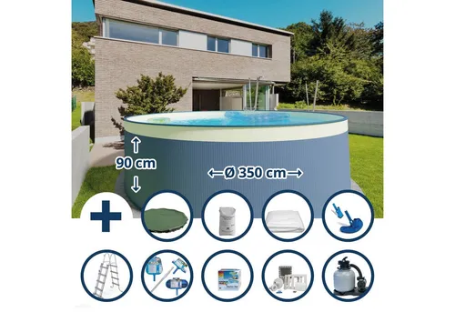 Produktbild Waterman Rundpool Stahlwandpool Set (10-teilig) 350 x 90 cm