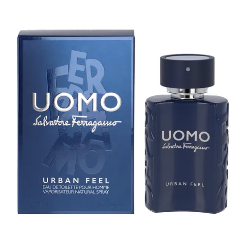 Salvatore Ferragamo Uomo Urban Feel Eau de Toilette Spray 50 ml - Herren Parfum mit einzigartiger Duftkomposition aus Salbei und Meersalz, ideal für den modernen Mann, der seinen urbanen Lifestyle unterstreichen möchte.