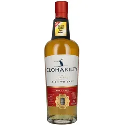 Clonakilty Irish Whiskey Port Cask 43,6% Vol. 0,7l - Whisky mit einzigartiger Portweinfass-Nachreifung, die komplexe Aromen entfaltet. Ideal für puren Genuss oder als edler Begleiter zu Schokolade und Käse.