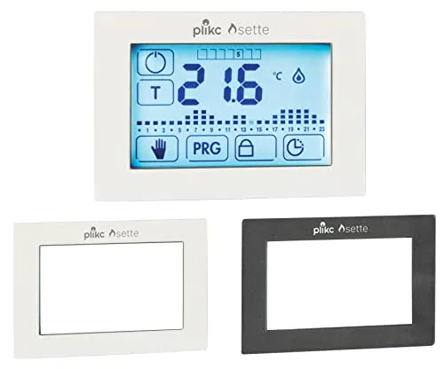 Chronothermostat Touch Screen Wochentermostat für Unterputzmontage mit Batterien