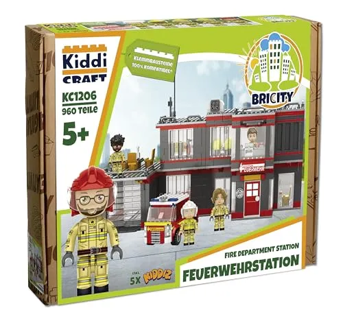 KIDDICRAFT KC1206 Feuerwehrstation - Klemmbausteine