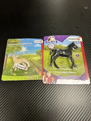 SCHLEICH 13744 Schäfchen + SCHLEICH Fohlen 83040 Set - NEU !!!! #1
