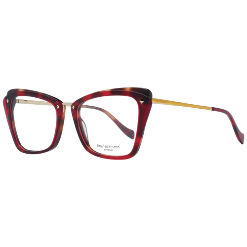 Ana Hickmann Damenbrille AH6327 H02 in Rot - Elegante Damenbrille im Schmetterlingsstil, ideal für modebewusste Frauen. Hergestellt aus robustem Azetat, inklusive original Soft Etui. Maße: 52-19-145 mm.